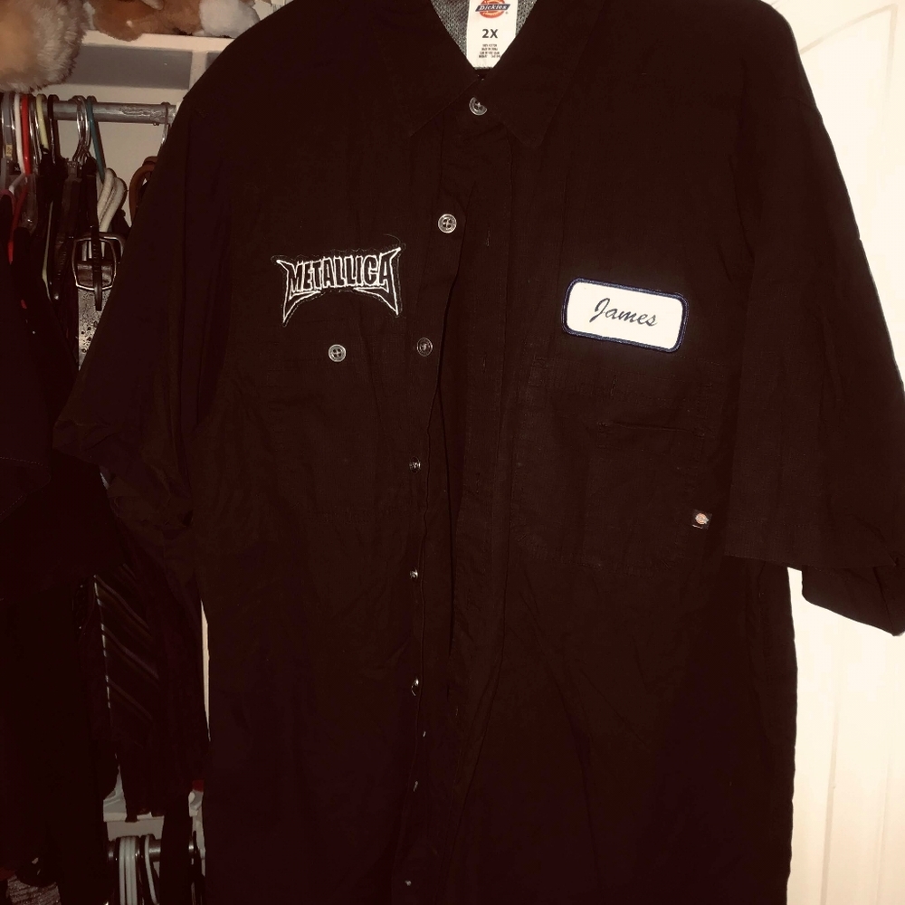 Metallica dickies mechanics shirt